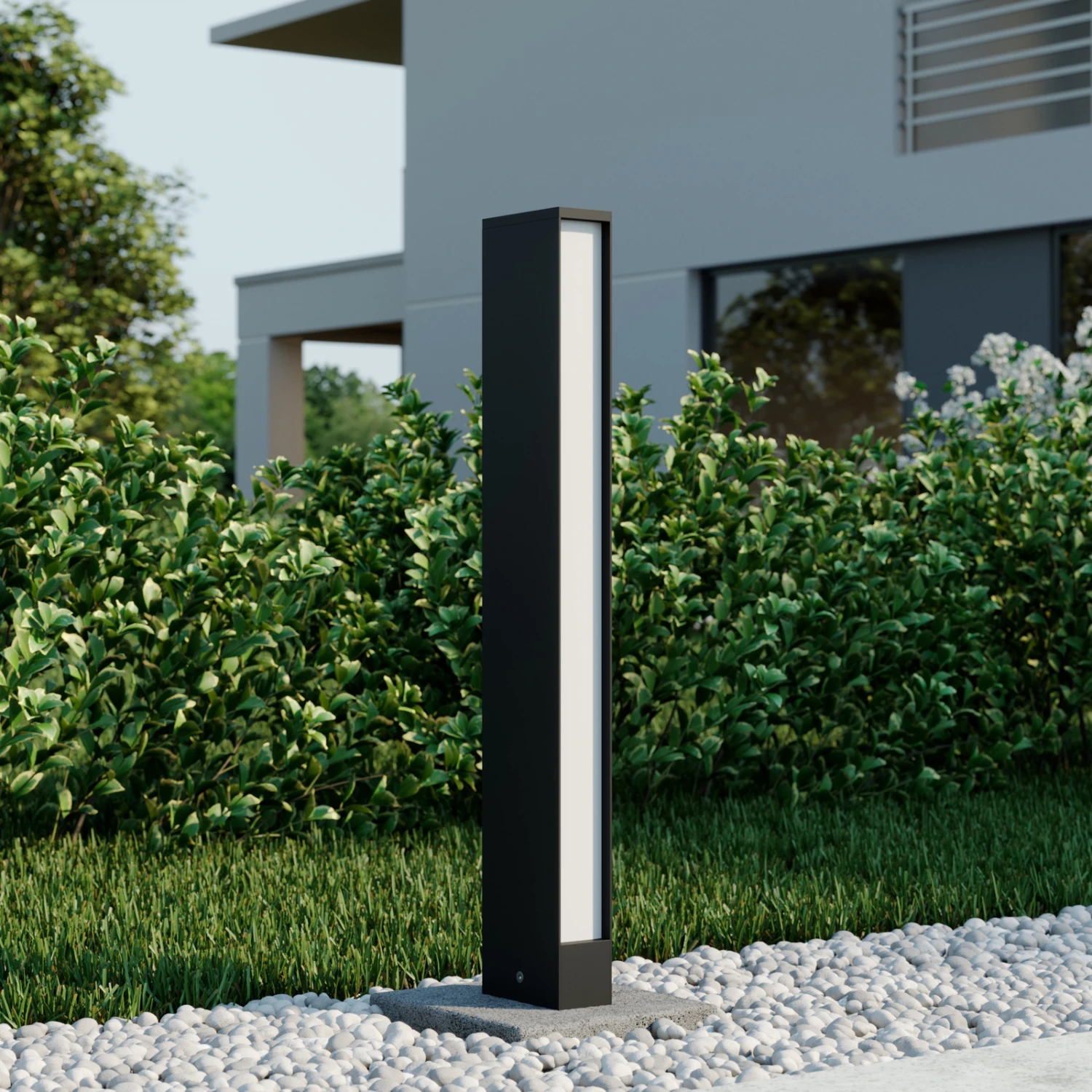 Lucande LED-Wegeleuchte Lirka, Dunkelgrau, 2-flammig 3 Lucande LED-Wegeleuchte Lirka, Dunkelgrau, 2-flammig – Bild 3