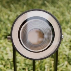 Lucande Außenstrahler Galina Mit Erdspieß, Dunkelgrau 10cm -Lucande 9969113 7