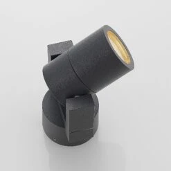 Lucande Außenwandstrahler Kavuna, Dunkelgrau, IP54, Rund -Lucande 9969117 5