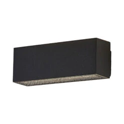 Lucande LED-Außenwandleuchte Oliver, Dunkelgrau, 18 Cm -Lucande 9969126 2