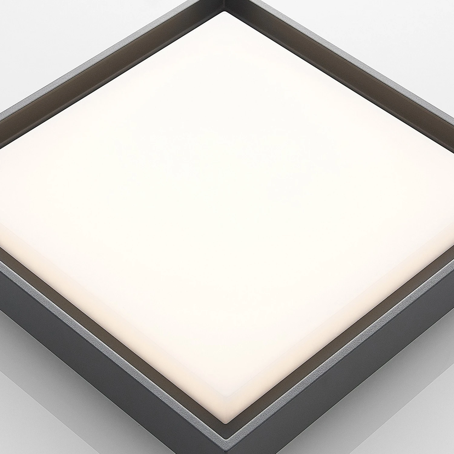 Lucande LED-Außendeckenleuchte Birta, Eckig, 34 Cm 6 Lucande LED-Außendeckenleuchte Birta, Eckig, 34 Cm – Bild 6