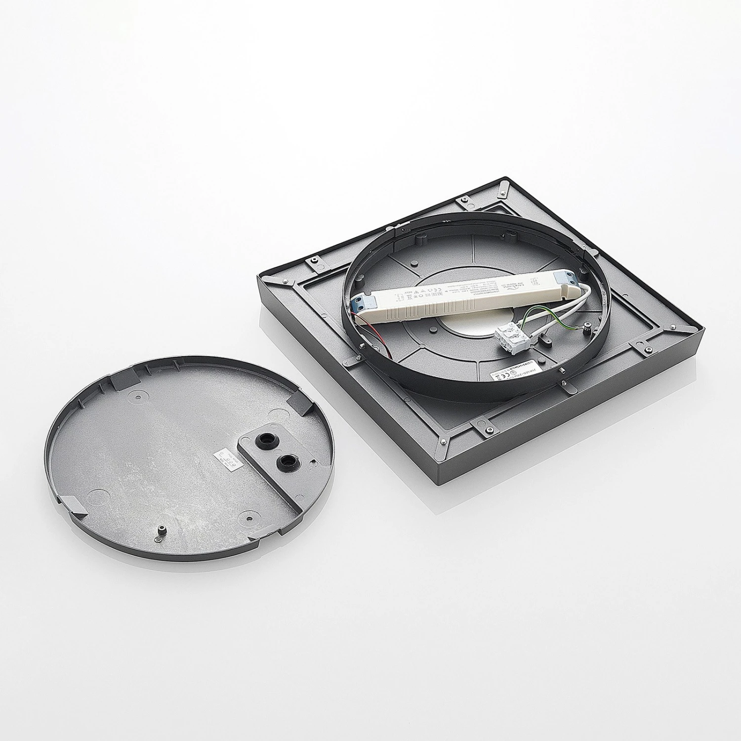 Lucande LED-Außendeckenleuchte Birta, Eckig, 34 Cm 8 Lucande LED-Außendeckenleuchte Birta, Eckig, 34 Cm – Bild 8