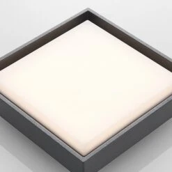 Lucande LED-Außendeckenleuchte Birta, Eckig, 27 Cm -Lucande 9969131 5