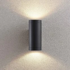 Lucande Thomke Außenwandlampe, E27, 2-flammig -Lucande 9969155 5