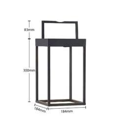 Lucande Lynzy LED-Solarleuchte, Schwarz, 38,3 Cm 16 Lucande Lynzy LED-Solarleuchte, Schwarz, 38,3 Cm -Lucande 9969186 6