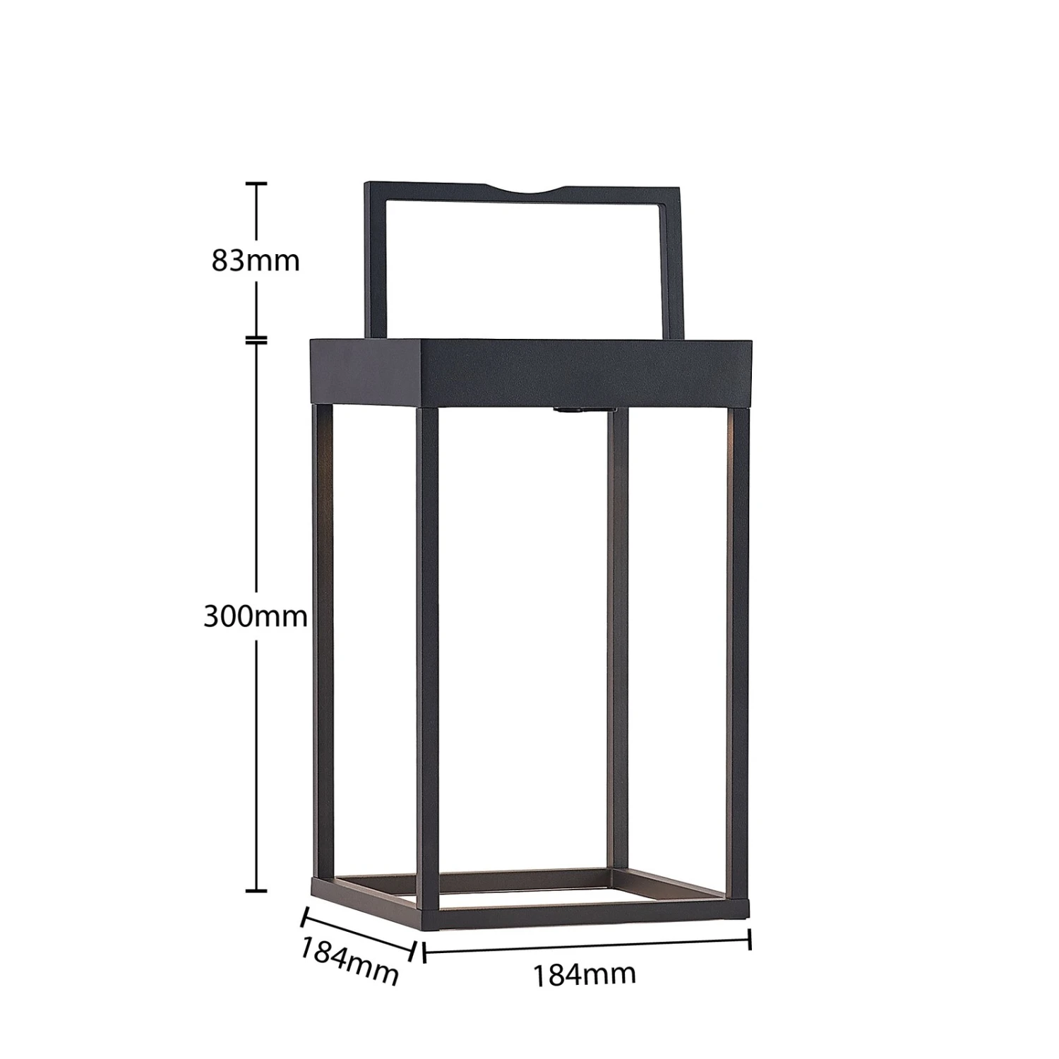 Lucande Lynzy LED-Solarleuchte, Schwarz, 38,3 Cm 7 Lucande Lynzy LED-Solarleuchte, Schwarz, 38,3 Cm – Bild 7