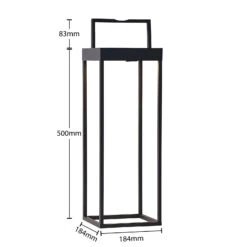 Lucande Lynzy LED-Solarleuchte, Schwarz, 58,3 Cm -Lucande 9969187 6