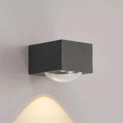 Lucande Almos LED-Außenwandleuchte, Eckig, 1-fl. -Lucande 9969195 5