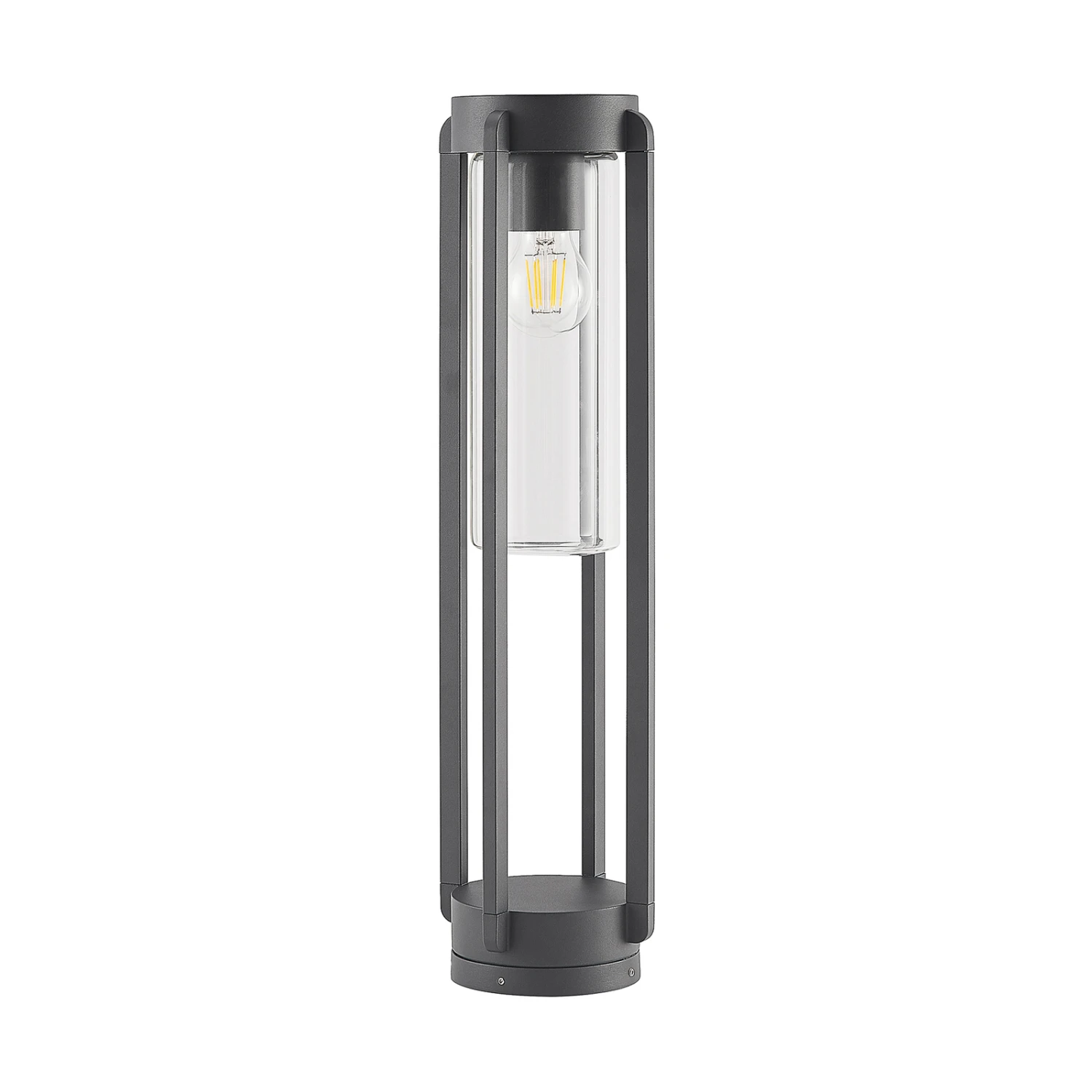 Lucande Tiras Sockelleuchte, Dunkelgrau, 56 Cm 3 Lucande Tiras Sockelleuchte, Dunkelgrau, 56 Cm – Bild 3