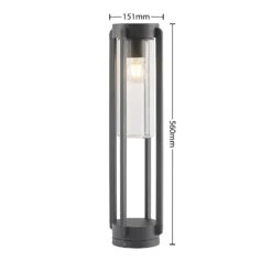 Lucande Tiras Sockelleuchte, Dunkelgrau, 56 Cm 11 Lucande Tiras Sockelleuchte, Dunkelgrau, 56 Cm -Lucande 9969200 3