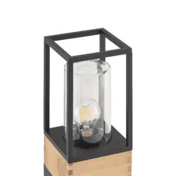 Lucande Enjan Sockelleuchte Aus Teakholz -Lucande 9969205 5