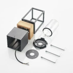 Lucande Enjan Sockelleuchte Aus Teakholz -Lucande 9969205 7