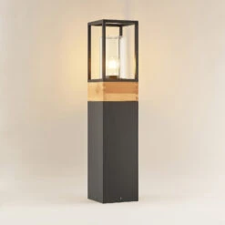 Lucande Enjan Wegeleuchte Aus Teakholz -Lucande 9969206 5