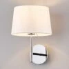 Lucande Wandlampe Dorothea Mit Weißem Stoffschirm