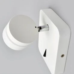 Lucande Bewegliche, LED-Wandlampe Vidda Mit Schalter, Weiß -Lucande 9976031 7