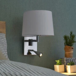 Lucande Wandleuchte Bent Mit Leselicht -Lucande 9976043 4