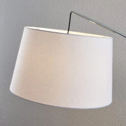 Lucande Bogenstehlampe Nevika, Weißer Textilschirm 16 Lucande Bogenstehlampe Nevika, Weißer Textilschirm -Lucande 9976120 7