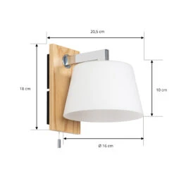 Lucande Rhea Wandleuchte Mit Hellem Holz 12 Lucande Rhea Wandleuchte Mit Hellem Holz -Lucande 9976131 3