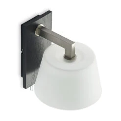 Lucande Rhea Wandleuchte Mit Schwarzem Holz -Lucande 9976132 4