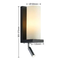 Lucande Lyra Wandleuchte Mit Flexiblem Leselicht -Lucande 9976135 4