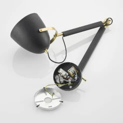 Lucande Nordin Wandlampe Schwarz/gold, Ausziehbar 17 Lucande Nordin Wandlampe Schwarz/gold, Ausziehbar -Lucande 9976139 8