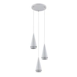 Lucande Naoh Hängeleuchte Rondell, 3-flg., Weiß -Lucande 9976152 6