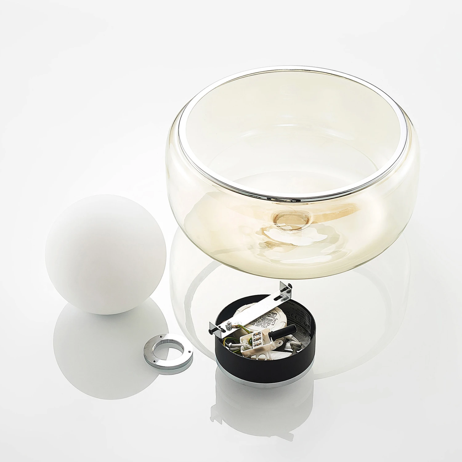 Lucande Tellima LED-Deckenleuchte, Cognacfarben 9 Lucande Tellima LED-Deckenleuchte, Cognacfarben – Bild 9