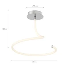 Lucande Serpentina LED-Deckenlampe, Dimmbar -Lucande 9984030 6