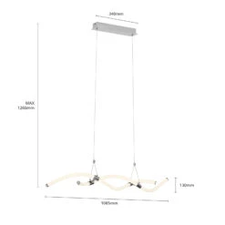 Lucande Wewa LED-Hängelampe, Mit Switch-Dim -Lucande 9984035 6